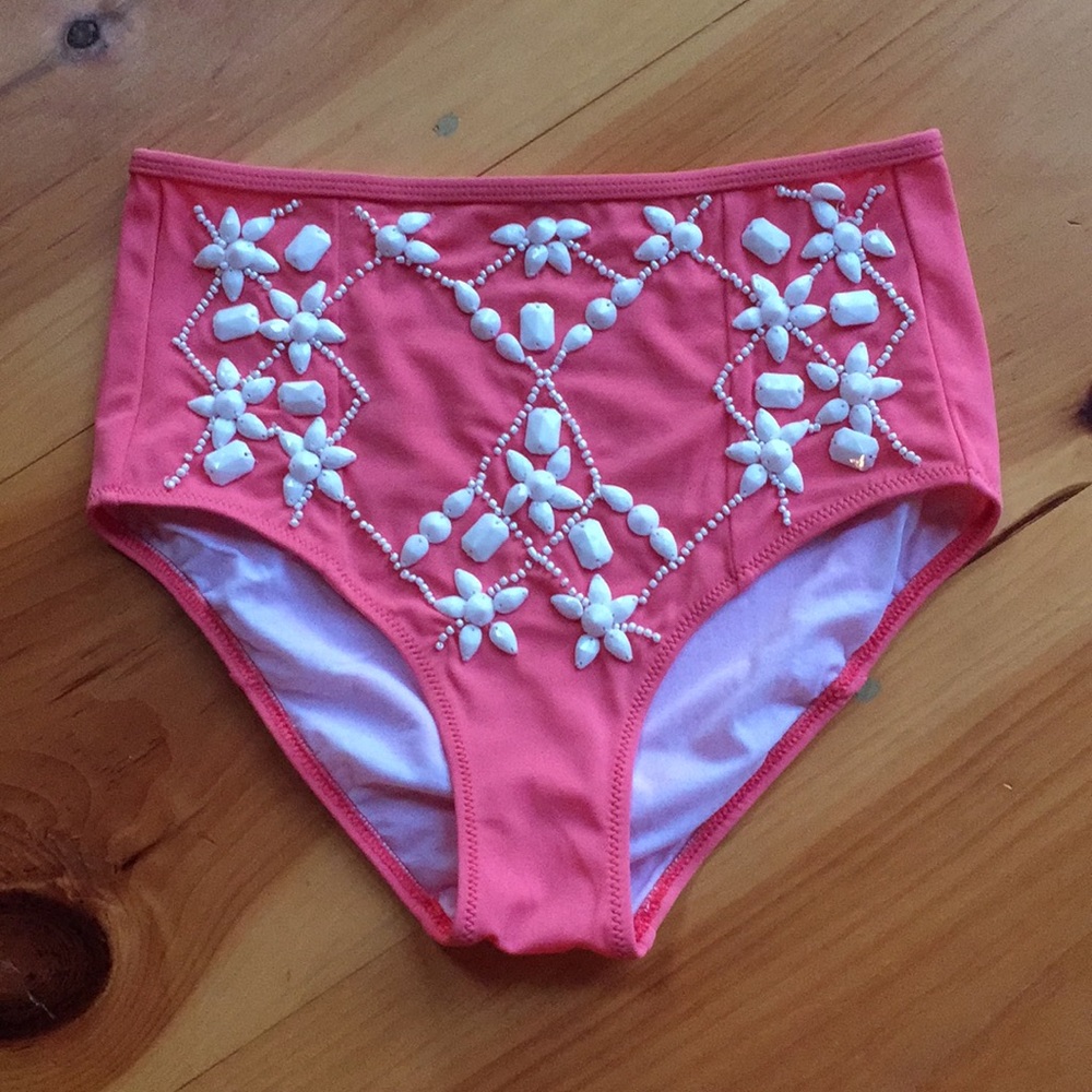 🍑 ASOS light pink/peach-colored swim bottoms - 6